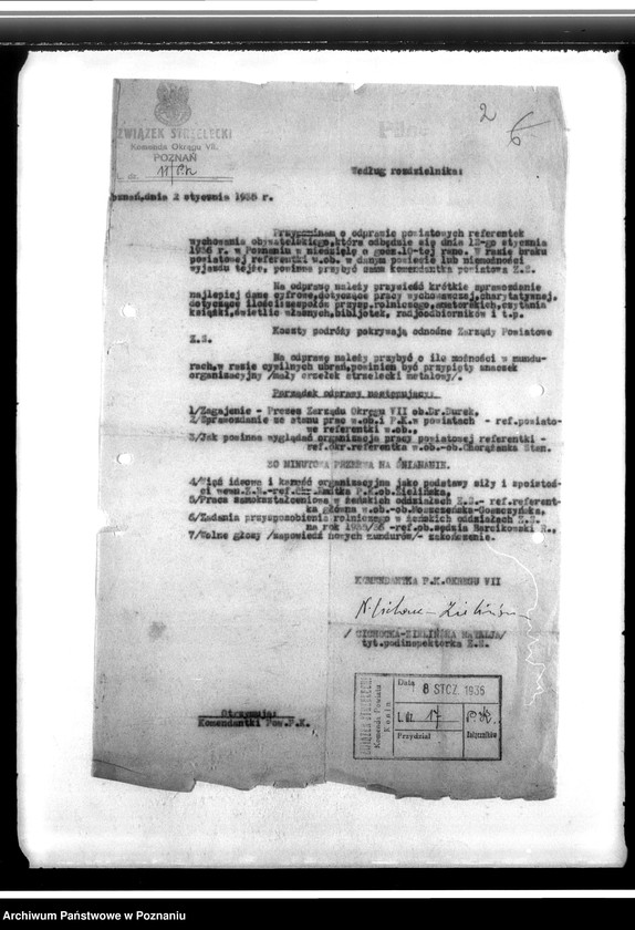 image.from.unit.number "Korespondencja Związku Strzeleckiego - dotycząca głównie Komendantki Pracy Kobiet powiatu Konin"