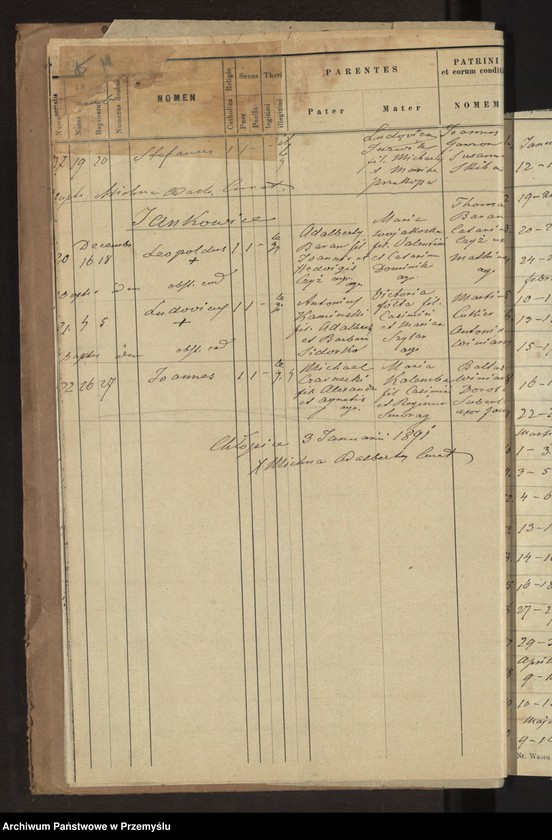 image.from.unit.number "[Wyciągi z ksiąg metrykalnych urodzeń, zapowiedzi, małżeństw i zgonów dla miejscowości Chłopice, Jankowice, Morawsko za lata 1890-1900]"