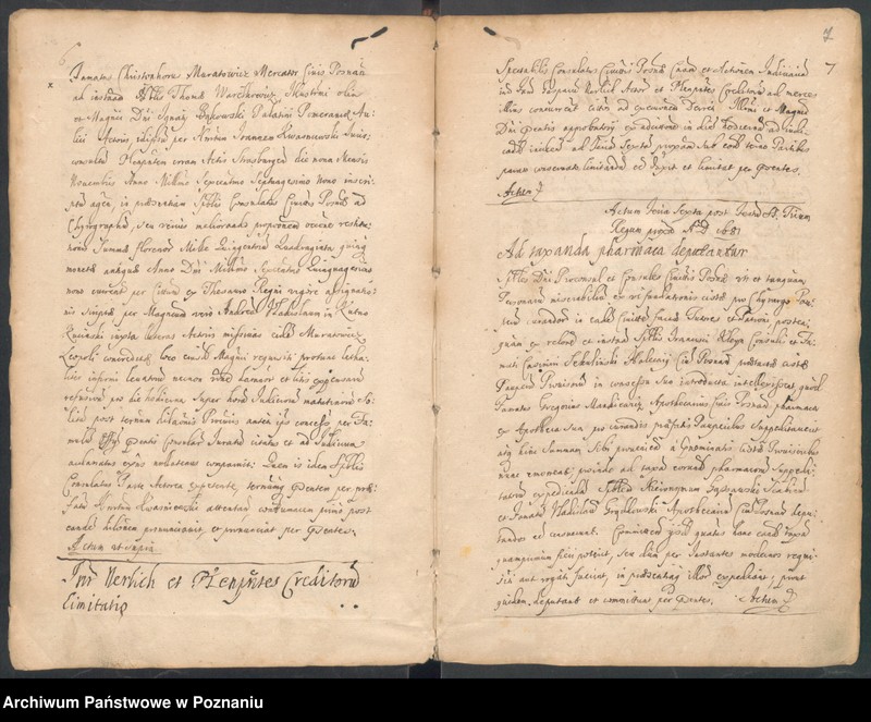Obraz 6 z jednostki "Protocolon actorum officii consularis Posnaniensis."
