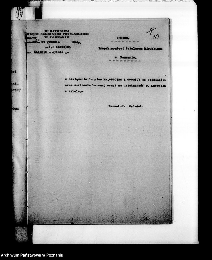 Obraz 14 z jednostki "Prywatna Szkoła Powszechna z niemieckim językiem nauczania imienia Schillera- Poznań"