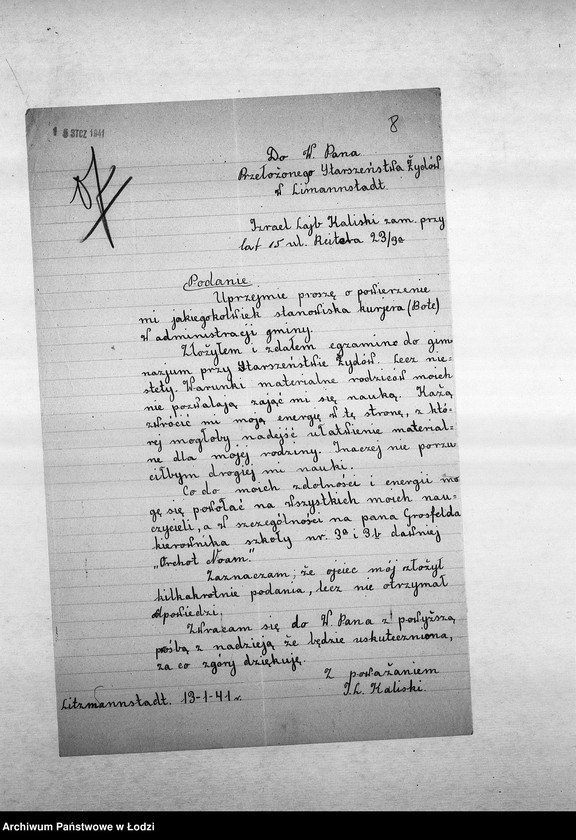 Obraz 11 z jednostki "[Podania o pracę]"