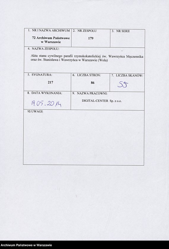 Obraz 1 z jednostki "Skorowidz do akt urodzeń"