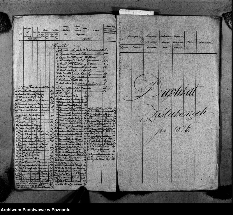 Obraz 9 z jednostki "Duplikat ochrzczonych, zaślubionych i zmarłych"