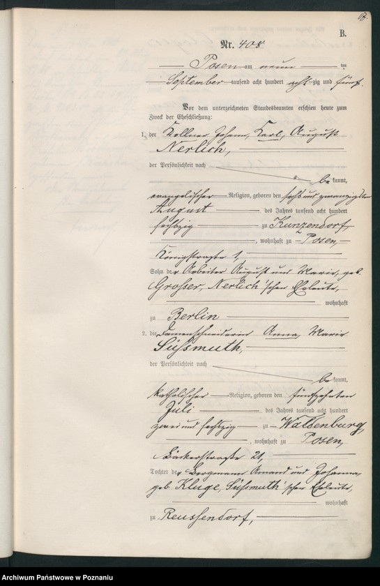 Obraz 20 z jednostki "Księga małżeństw t. III"