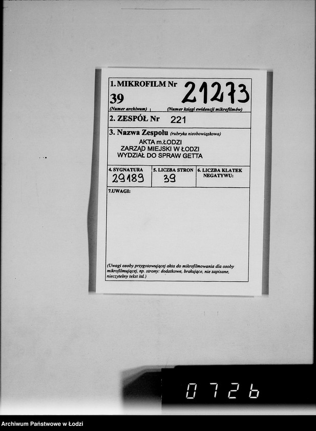 Obraz 2 z jednostki "[Aprowizacja ludności w Getcie]"