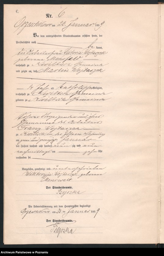 Obraz 9 z jednostki "Księga zgonów"