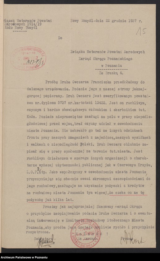 Obraz 19 z jednostki "Nowy Tomyśl - akta koła."