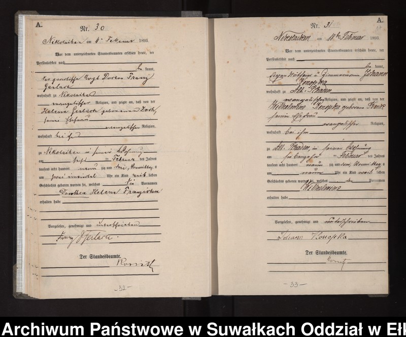 image.from.unit.number "Geburts-Haupt-Register des Königlichen Preussischen Standes-Amtes Nikolaiken Kreis Sensburg"