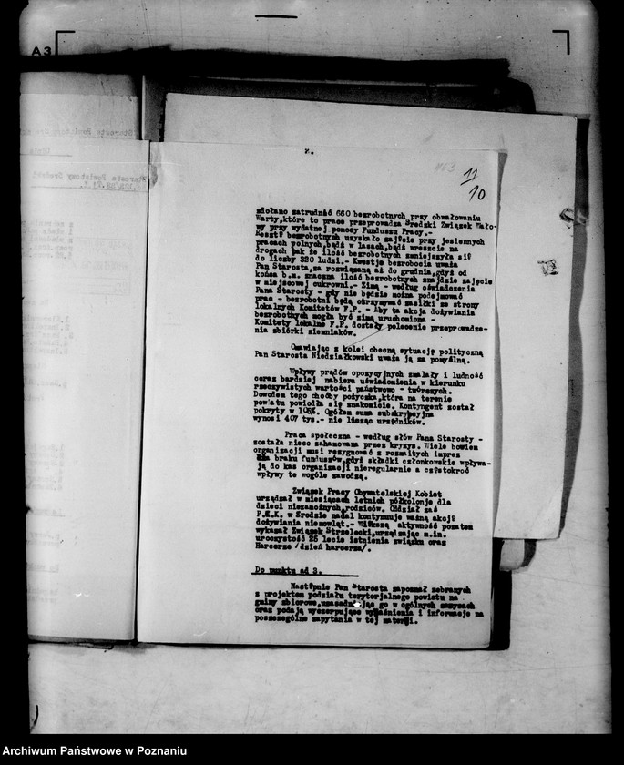 Obraz 13 z jednostki "Protokoły z zebrań periodycznych I instancji /naczelników władz i urzędów niezespolonych z terenu poszczególnych powiatów omawiające ogólną sytuację polityczną i społeczno-gospodarczą"