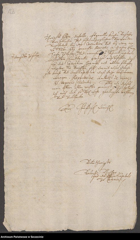 image.from.unit.number "Exekution gegen die Bauern zu Batzwitz [Baszewice]."