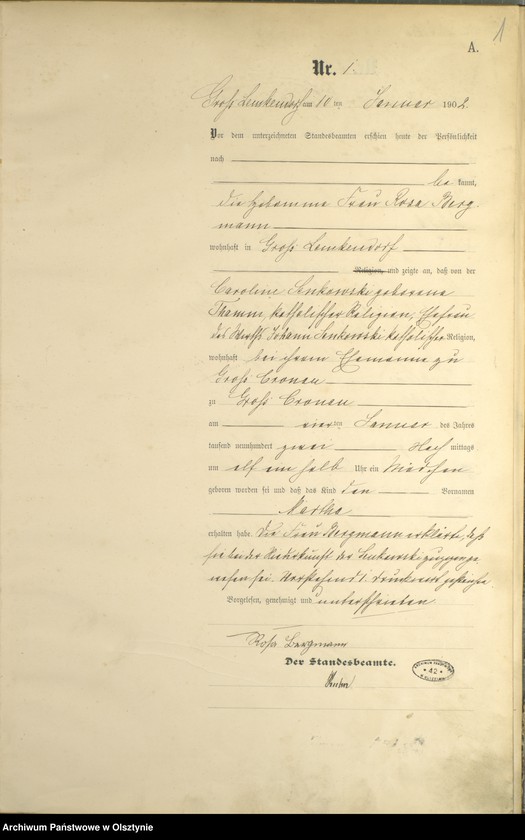 image.from.unit.number "Geburts-Haupt-Register Nr 1 - 62"