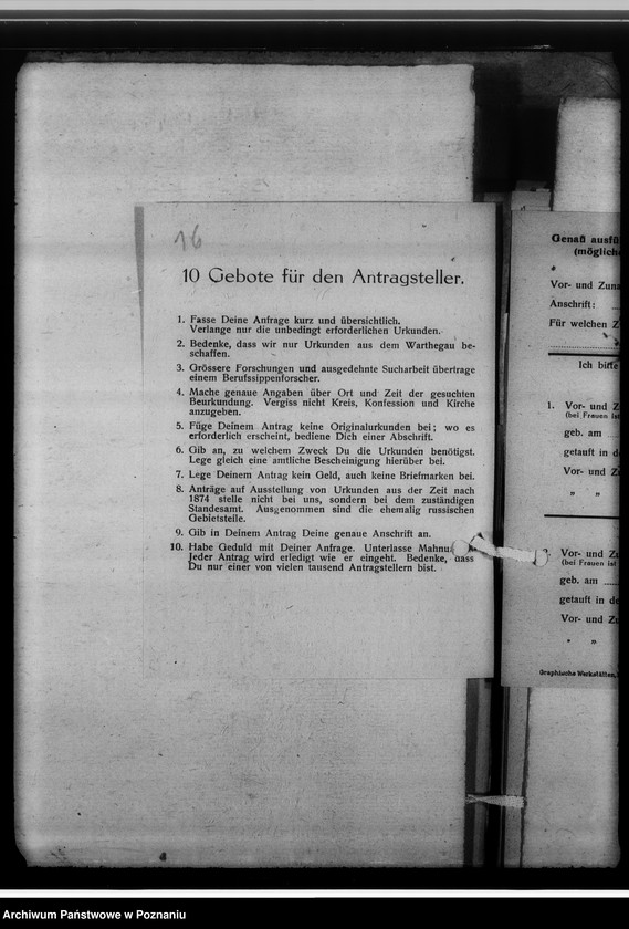 Obraz 20 z jednostki "[Korespondencja w sprawach organizacyjnych, sprawozdanie z działalności Kreissippenamt w Jarocine]"