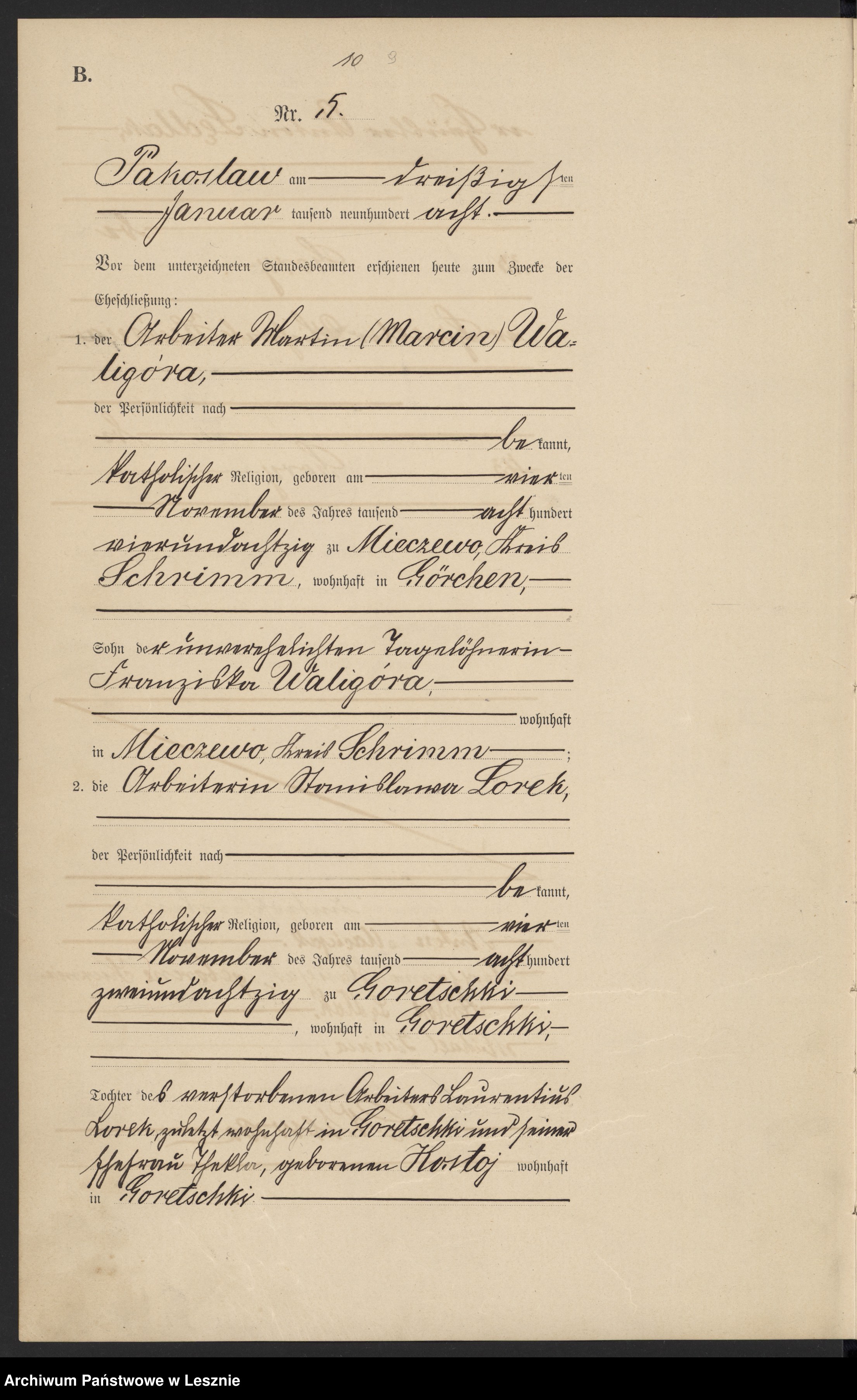 Skan z jednostki: [Księga małżeństw]