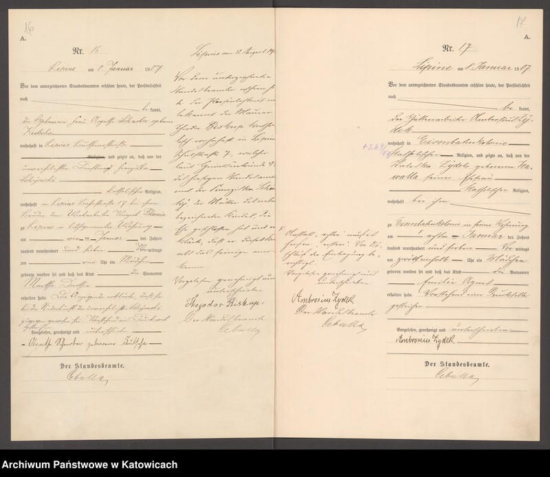 image.from.unit.number "Księga urodzeń T. I nr 1-400"