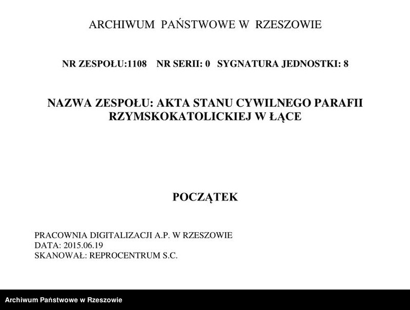 image.from.unit.number "Księga małżeństw miejscowości Łąka"