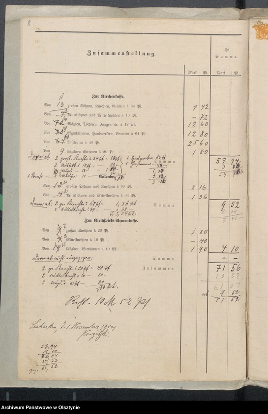 image.from.unit.number "Nachweisungen der Kirchendecems aus dem Kirchspiel Seehesten"