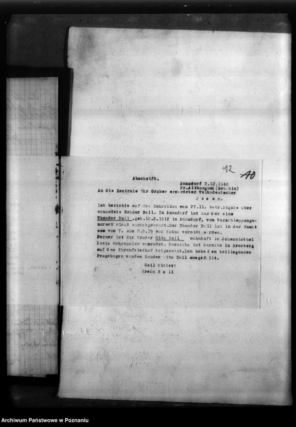 Obraz 16 z jednostki "Otto und Theodor Ball aus Aunadorf, Kreis Schubin (Szubin)"