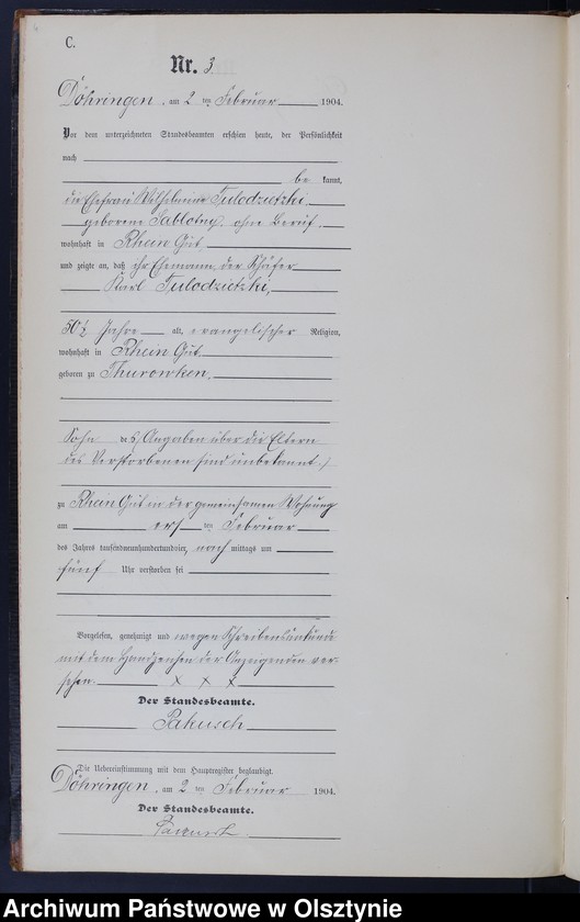 image.from.unit.number "Sterbe-Neben-Register Nr 1 - 28"