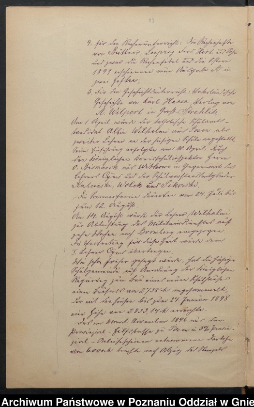 Obraz 15 z jednostki "Chronik der katholischen Schule zu Pawlowo Kreis Witkowo, angelegt 1899"