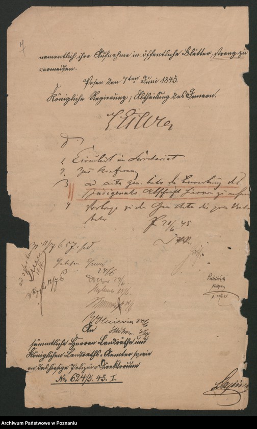 Obraz 19 z jednostki "A. gen. betr. das polnische Flüchtlingswesen in der Provinz Posen. Hierzu Verzeichnis der ausgewiesenen Ausländer"