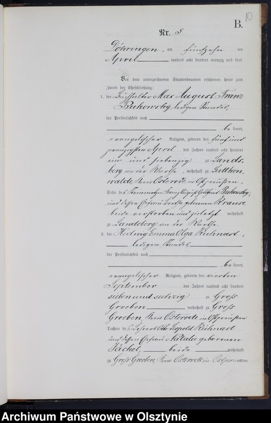 image.from.unit.number "Heiraths-Neben-Register Nr 1 - 22"