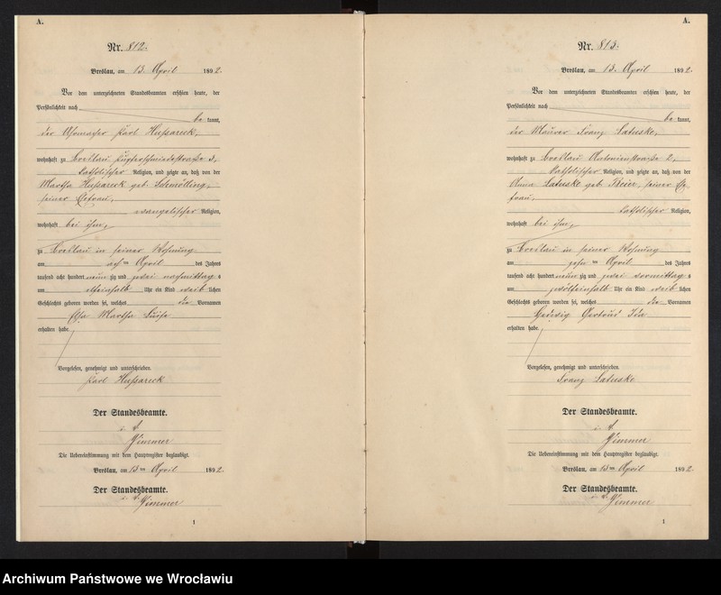 image.from.unit.number "Geburts-Neben-Register Breslau I 1892 Band 3"