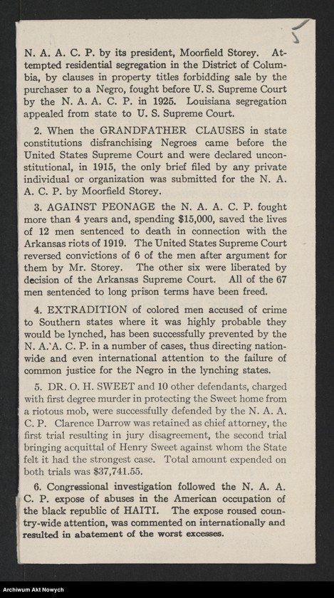 image.from.unit.number "National Association for the Advancement of Colored People (New York); Załączniki: prospekt; L.1"
