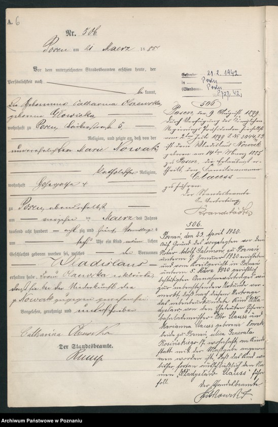 Obraz 9 z jednostki "Księga urodzeń t. II"