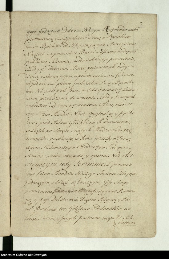 image.from.unit.number ""Acta decretorum Sae Rae Mtis Judicii Referendarialis Regni regnante - - Augusto III rege Poloniae - - Ad Relationem - - Antonii Sebastiani Dembowski, Antonii Łodzia Poniński, Josephi in Załuskie Załuski praepositi Varsaviensis etc. referendariorum. In annis 1735, 36, 38, 39, 40, 43, 44, 45, 46, 47, 48 et 49 emanatorum. Post fata generosi Michaelis Nagrodzki iudicii eiusdem notarii cura et impensis generosi Ioannis Nepomuceni Słomiński Metrices Regni praefecti completa et compactata Varsaviae"."