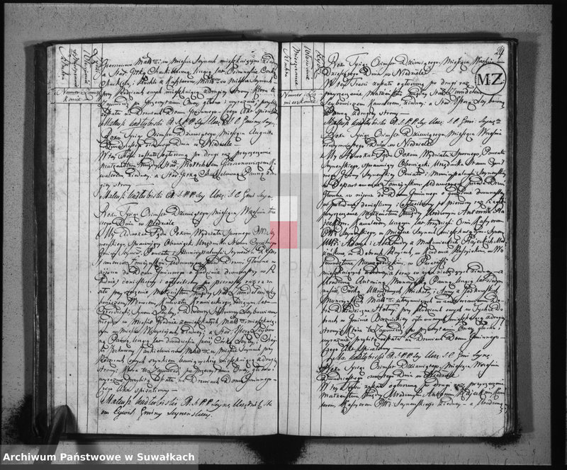 Obraz 16 z jednostki "Akta małżeństwa gminy seyneńskiey od 1-go maja 1809"