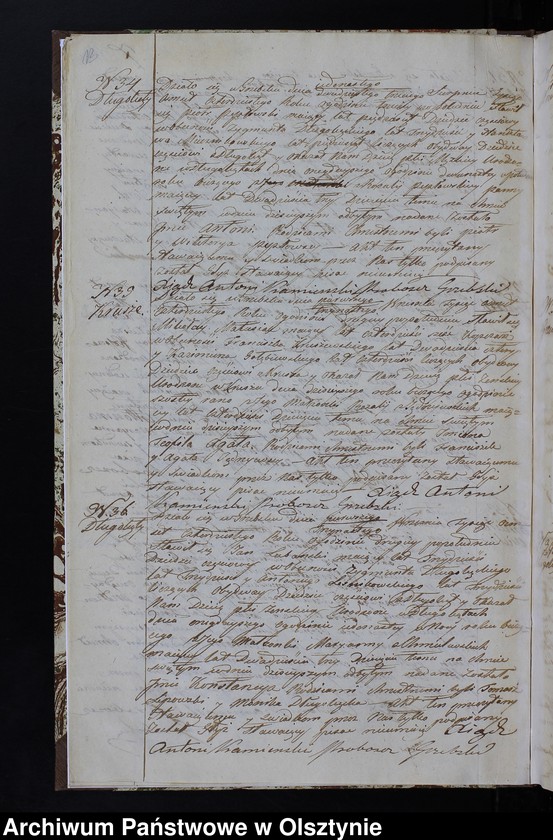 image.from.unit.number "Parafia Grzebsk Duplikat Akta Urodzenia, Zeńścia, Zaślubienia Rok 1840"