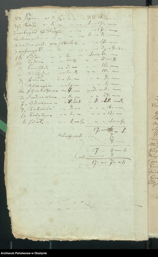 image.from.unit.number "Decem Consignations zur Jahres Rechnung der Kirche zu Rhein"