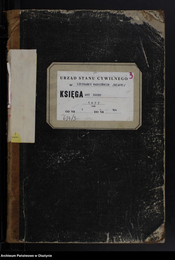 image.from.unit.number "Sterbe-Haupt-Register Nr 1 - 164"