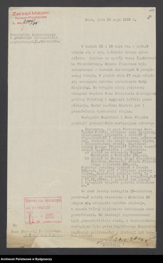 image.from.unit.number "Akta dot. zgonu I-go Marszałka Polski Józefa Piłsudskiego"