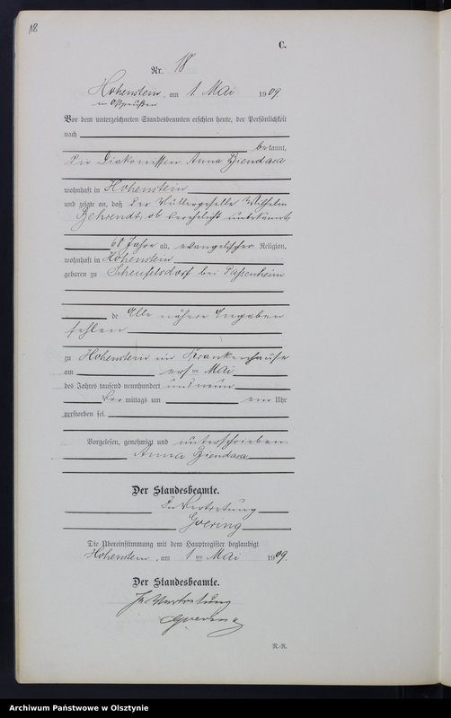 image.from.unit.number "Sterbe-Neben-Register Nr 1 - 43"