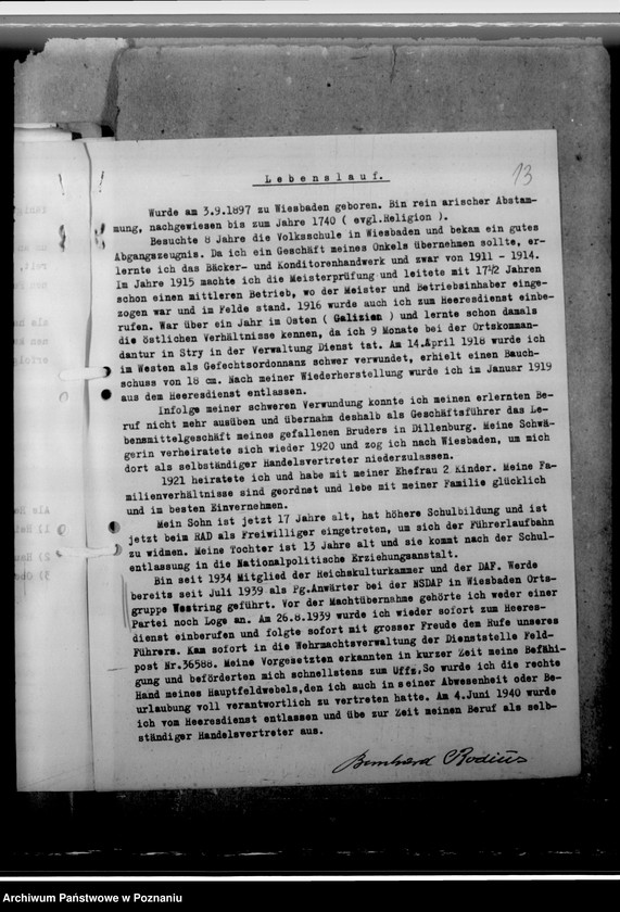 Obraz 17 z jednostki "Strengert, Rudolf und Rodius, Bernhard - Bewerbung als Amtskommissar"