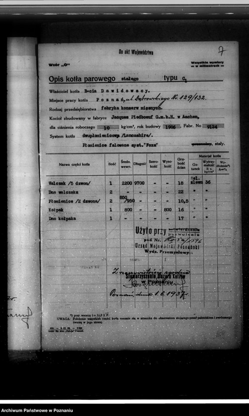 image.from.unit.number "Fabryka konserw mięsnych Bracia Dawidowscy w Poznaniu nr woj. 1596"
