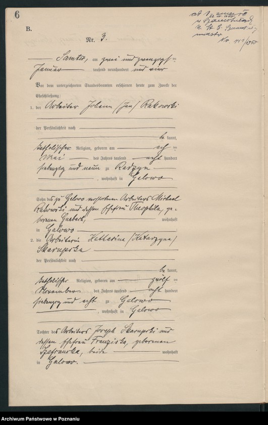 Obraz 8 z jednostki "Heiraths-Haupt-Register"