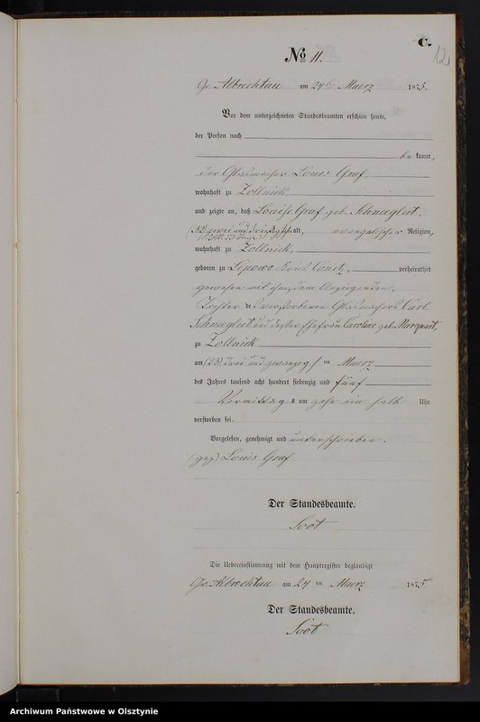 image.from.unit.number "Sterbe-Neben-Register Nr 1 - 28"