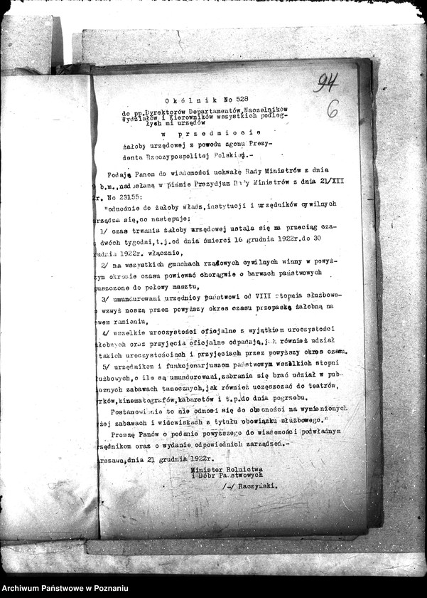 Obraz 10 z jednostki "[Okólniki ministra]"