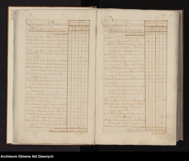 image.from.unit.number "Inventarium ducatus Lowicensis sede vacante post Fata piedessci Celsissimi [...] Antonii de Ostrów Ostrowski Archiepiscopi Gnesnensis Primatis Regni Poloniae Magni Ducatus Lithuaniae per me Theodorum Gabrielem de Siemienice Siemieński Decanum Metropolitanum Gnesnensem Conscriptum Anno 1785. [Inwentarz dóbr Księstwa Łowickiego sporządzony po śmierci arcybiskupa gnieźnieńskiego i prymasa Polski Antoniego Kazimierza Ostrowskiego (zm. 1784)]."