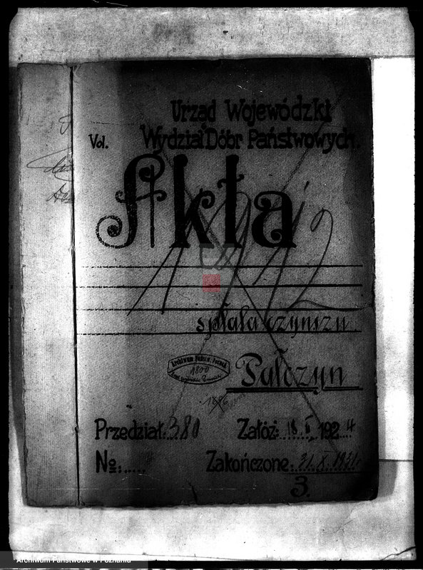 Obraz 4 z jednostki "Spłata czynszu dzierżawnego majątku Pałczyn"