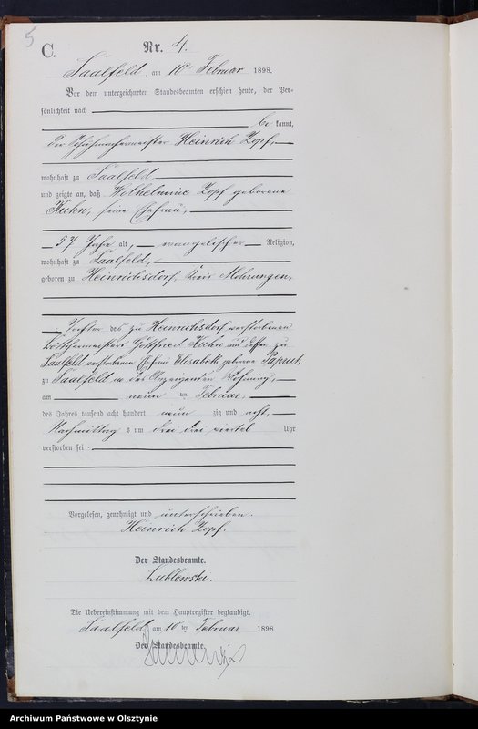 image.from.unit.number "Sterbe-Neben-Register Nr 1 - 46"