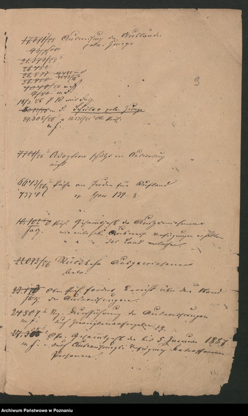 Obraz 8 z jednostki "A. gen. betr. das polnische Flüchtlingswesen in der Provinz Posen. Hierzu Verzeichnis der ausgewiesenen Ausländer"