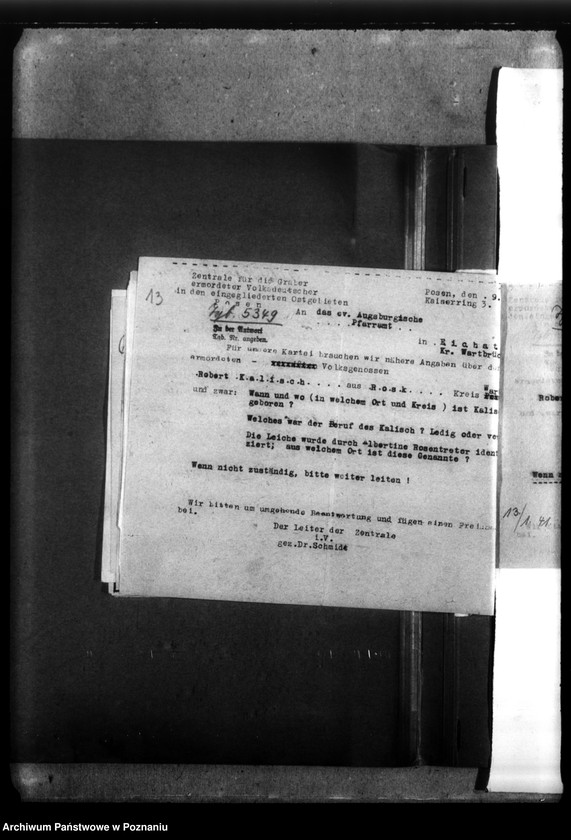 Obraz 17 z jednostki "Robert (August?) Kalisch (Rosko, powiat Chodzież"