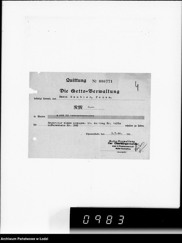 Obraz 8 z jednostki "Unbezahlte Zahlungs-Anweisungen"