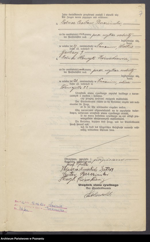 Obraz 9 z jednostki "Księga miejscowa małżeństw tom IV[Rejestr główny małżeństw]"