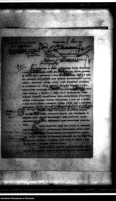 Obraz 9 z jednostki "Sprawy wyłączenia z art. 4/5 ustawy o wykonaniu reformy rolnej majątku Dębowo powiatu wyrzyskiego"