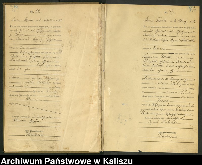 Obraz 17 z jednostki "[Księga urodzeń]"