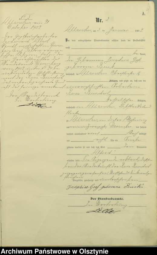 image.from.unit.number "Geburts-Haupt-Register Tom I,Nr 1 - 399"